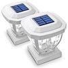 Home Zone Security Solar Post Cap Lights - Decorative Glass