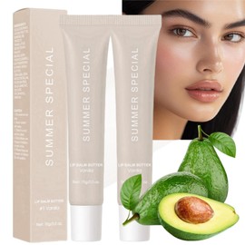 2pcs Tinted Lip Balm,Plumping Lip Gloss,Moisturizing Natural Lip Balm,Nourishing Lip Mask and Lip Balm,Lip Cream,Lip Care for Dry Lip,Lip Conditioner,Lip Hydration,Soothes & Softens Dry Lip#1vanilla