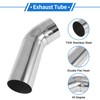 X AUTOHAUX 80mm/3.15" OD Extended Exhaust Bend Elbow Pipe Exhaust