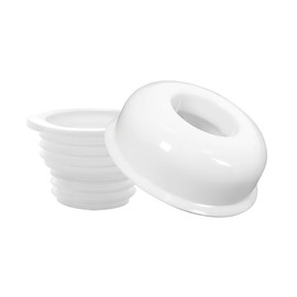 Qrity Drain Pipe Seal Deodorant, Drain Pipe Seal Hose Silicone Plug, Kitchen Pipe Sewer Seal Ring, with Decorative Cover, Suitable for use with 50mm PVC Downpipes