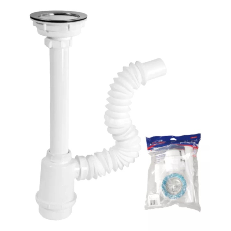 Fleximatic Cespol Para Fregadero Flexible Fleximatic 3500 Color Blanco