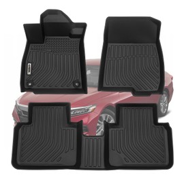 orealtrend orealtrend Black TPE Floor Mats Liners Replacement for Honda Accord 10th 2018-2022 Heavy Duty All Weather Guard Front and Rear Car Carpet-Custom Fit-Tough Odorless