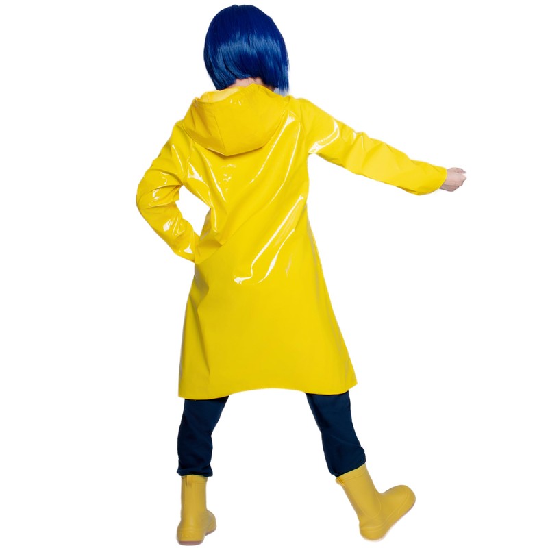 OSIAS Coraline Yellow Rain Coat Cosplay Costume (XL)