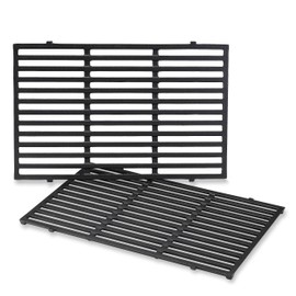 Weber Weber Porcelain-Enameled Cast-Iron Cooking Grates,Fits-Genesis 300 series grills, 19.5" x 12.9" With Superior Heat Retention
