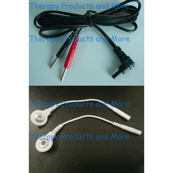 Replacement Electrode Wires for TENS 2800, 3000, Intensity 10- Snap