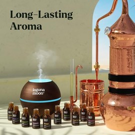 Lagunamoon Premium Essential Oils Set,Top 20 Pure Natural Aromatherapy Oils Lavender Frankincense Peppermint Rose Rosemary Sandalwood