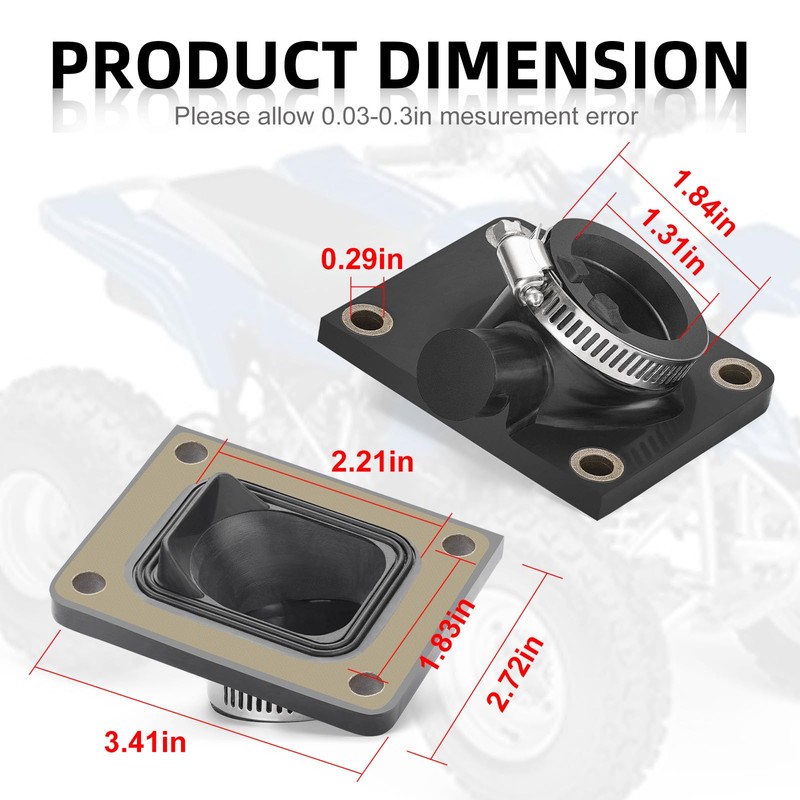 Intake Manifold Boot for Yamaha Blaster 200 1988-2006 2XJ-13565-00-00