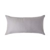 HOMESCAPES Damask Cushion Cover 40 x 80 cm Silver Grey