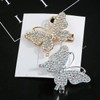 Bartosi Clips para el pelo con diseño de mariposa, brillantes,