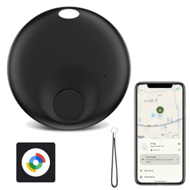 Spedal Android Tracker Tag, Google Certified Bluetooth Locator for Android Devices, Compatible with Google Find Hub, Item Finder for Keys, Luggage, Backpack, Wallet (Black, 1 Pack)