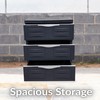 Sunnydaze 3-Tier Storage Cabinet with Drawers - Indoor or Outdoor