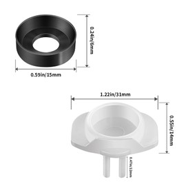 OLPDDZ 101237 Cup Seal & Diverter Gate 4-Pack – Exact-Fit Repair Kit for Moen 3800 Tub Spout, Leak-Proof Bathtub Faucet Replacement Part, Durable Rubber & Plastic, DIY Fix in Minutes
