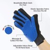 USION Pet Dog Cat Grooming Glove 2 Pack,[Upgraded 259 Pins]