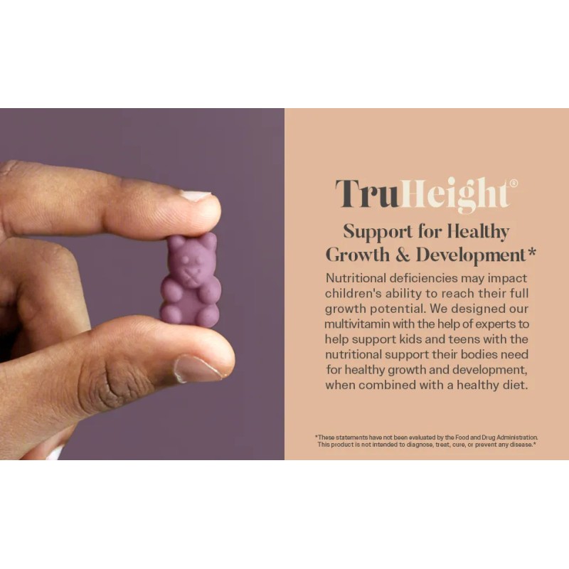Gomitas Truheight Vitaminas Para Crecer 5+ Años Sabor Uva Sabor