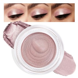 Cream Single Eyeshadow Makeup, Praline Metallic Glitter Shimmer Eyeshadow, Waterproof Natural Mini Eyeshadow Brightener, sombras en crema para ojos, Blendable, Talc, Paraben & Cruelty Free, 730