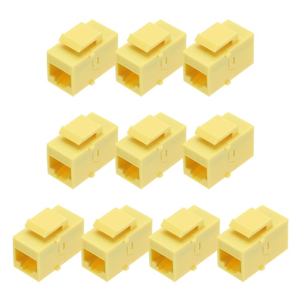 sourcing map 10 Pack RJ45 Ethernet Coupler, Female to Female