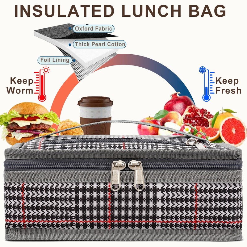 FlowFly Small Insulated Lunch box Portable Soft Bag Mini Cooler