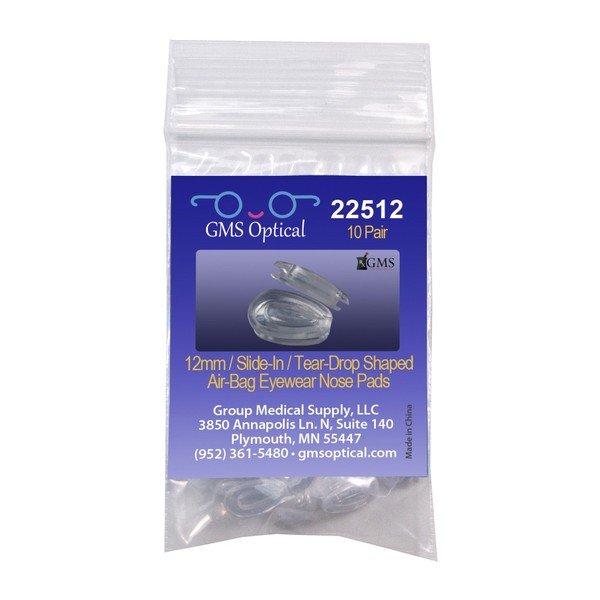 GMS Optical Tear Drop Shaped Slide-in Air Bag Soft Silicone