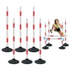 Oulores Soccer Agility Poles,Adjustable Height Hurdles,6PCS Soccer Training Poles with
