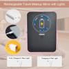 YEKKOPT Pink Rechargeable Vanity Mirror with Lights, 10"×7" LED Makeup