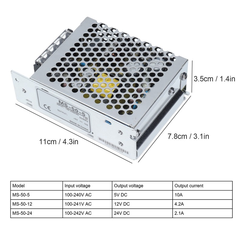 BERM Power Supply Transformer Switch 100‑240V AC Power Supply Switching