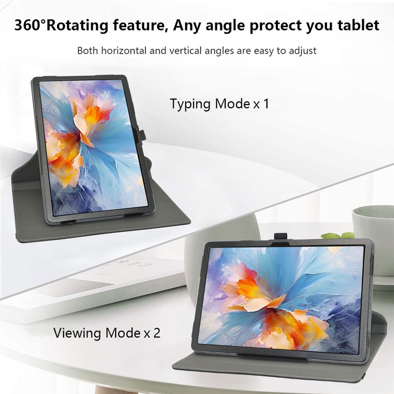 JRTAL Compatible with Blackview Tab 16 Case, 360° Rotating Cover