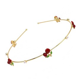 OATIPHO Lovely Cherry Headband Fashionable Hair Accessories for Women for Makeup Flexible and Stretchable Design for Birthdays and Special Events