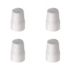 White Plastic Radiator Valve Tops Radiator Caps Universal Push-Fit Replacement