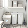 3 Sets of Recycling Bin Signs - 95mm Waterproof Indoor/Outdoor
