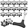 Golf Shoe Spikes Bootoow 16 Golf Spikes with 1 Handheld