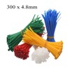 100 x White Nylon Cable Ties 300 x 4.8mm /
