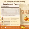 Pumpkin Seed Oil with Saw Palmetto,Daily Wellness Support, 180 Softgels