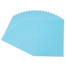 PATIKIL 11.7 x 8.3 inch Glitter Cardboard, 20 Sheets A4 Shiny Thick Glitter Paper without Waste for Scrapbooking, Card Making, DIY Projects, Party Decorations, Light Blue