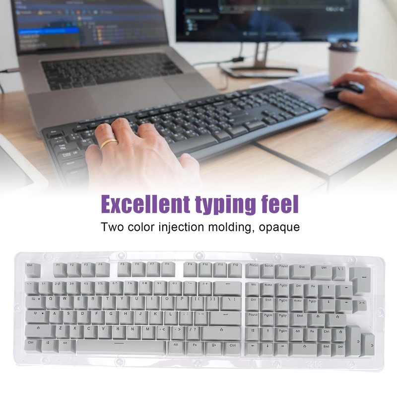 117 Keys Keycaps OEM Height Two Colors Injection Fastness OPQ