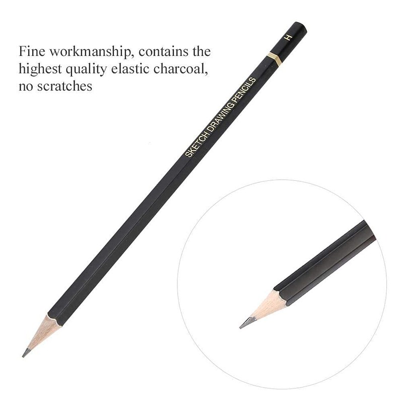Garosa Sketching Pencil Set Drawing Sketch Pencil 8B, 7B, 6B,