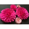 Unbranded Paper Flowers 3-D Handcrafted 5 pcs Pink DIY Wedding