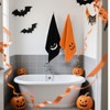Whaline 4Pcs Halloween Hand Towels Spooky Pumpkin Face Monster Embroidered