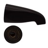 Westbrass D310-12 Non Diverter Brass Tub Spout, Oil Rubbed Bronze