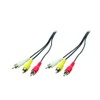 Logilink CA1062 3 Cinch Male to 3 Cinch Male Audio/Video