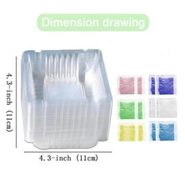 50 Pcs Disposable Ashtrays with Ash Absorbing Balm, Portative Smokeless Ashtrays, Ash Tray with Sand Deodorant, Home Ashtrays with Smell-Proof (Multicolor)