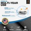 Kayak Cover 600D, Waterproof Full Coverage Canoe Cover with Zipper,