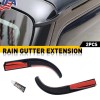 EEEKit For 2007-2017 Jeep Wrangler JK Accessories Water Rain Diverters