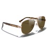 MERRY'S Aviator Sunglasses for Men Women Polarized Shades Acetate Temple