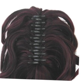 FRCOLOR 1Pc Curly Synthetic Hair Wig Claw Clip Ponytail Extension for Women Comfortable Attachment Restylable Design for Daily Wear All Head Color