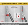 Adjustable Resistance Band Anchor Workout System - Wall Mount Pulley