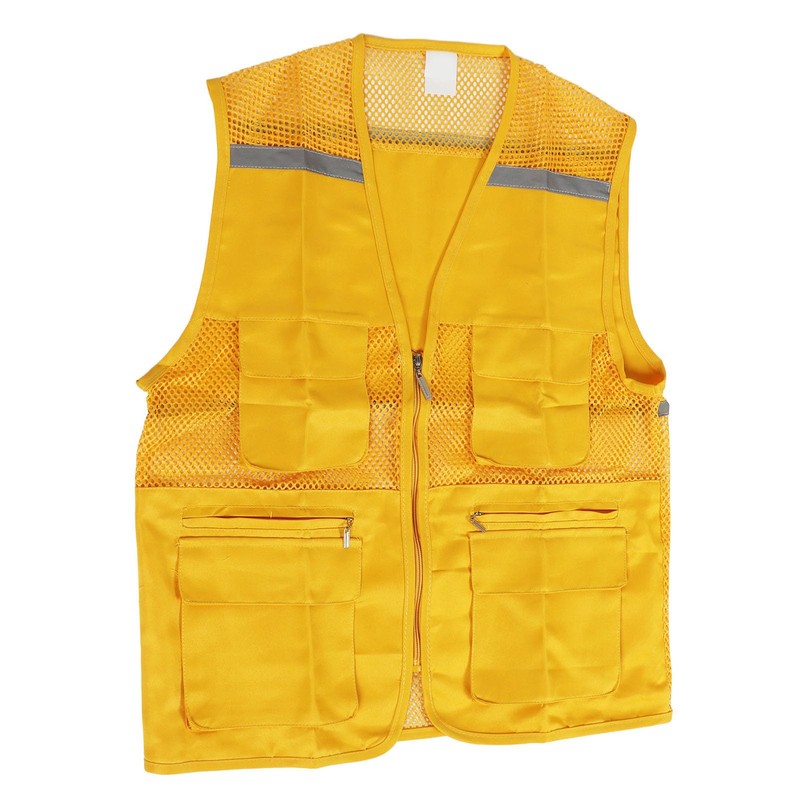Chaleco de Voluntario Amarillo, Chaleco de Voluntario para Eventos, Ligero,