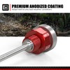 NICECNC Red Oil Level Gauge Dipstick Temperature Compatible with Honda