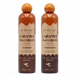 Caramel Macchiato Shampoo and Conditioner Set 400ml x 2 | Smoothing Hair Care Duo | Adds Shine & Nourishment | Vegan Friendly | Coffee & Caramel Scent