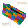 2 Pack Tissue Box Cover Holder, Puzzle Pieces Rectangle Leather