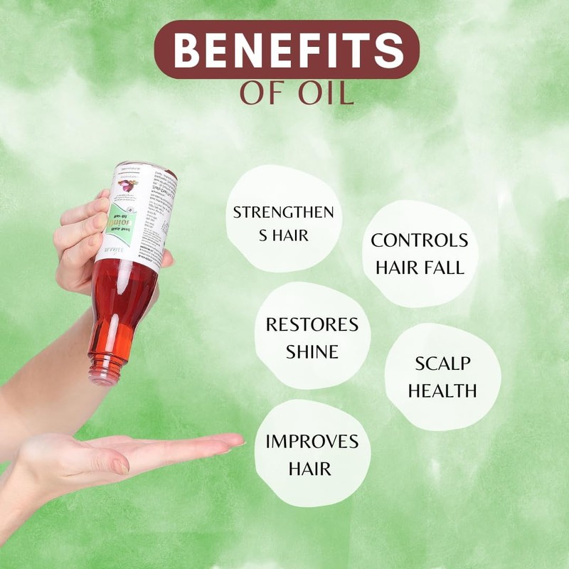 Generic Herbal Black Seed Onion Hair Oil For Men And